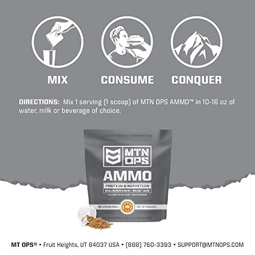 MTN OPS MTN OPS Ammo Protein Meal Replacement Powder - 28 Servings, Vanilla