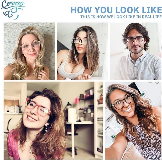 CCVOO CCVOO Reading Glasses for Women/Men, Eyeglasses, Blue Light Readers for Women/Men, Computer Eye Glasses, Cheaters