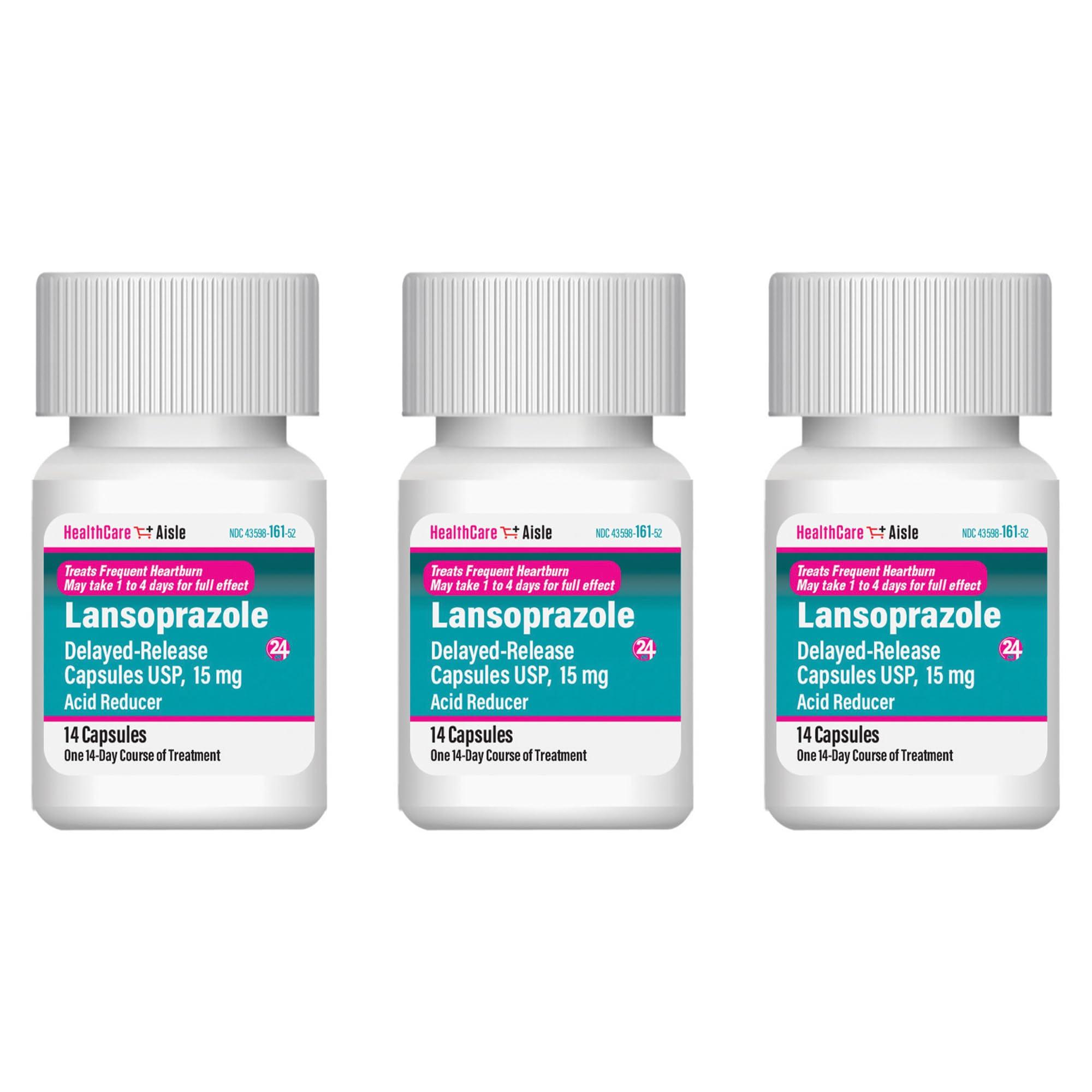 Prevacid Prevacid 24HR Acid Reducer 42ct & Lansoprazole Heartburn Relief Capsules 42ct Bundle