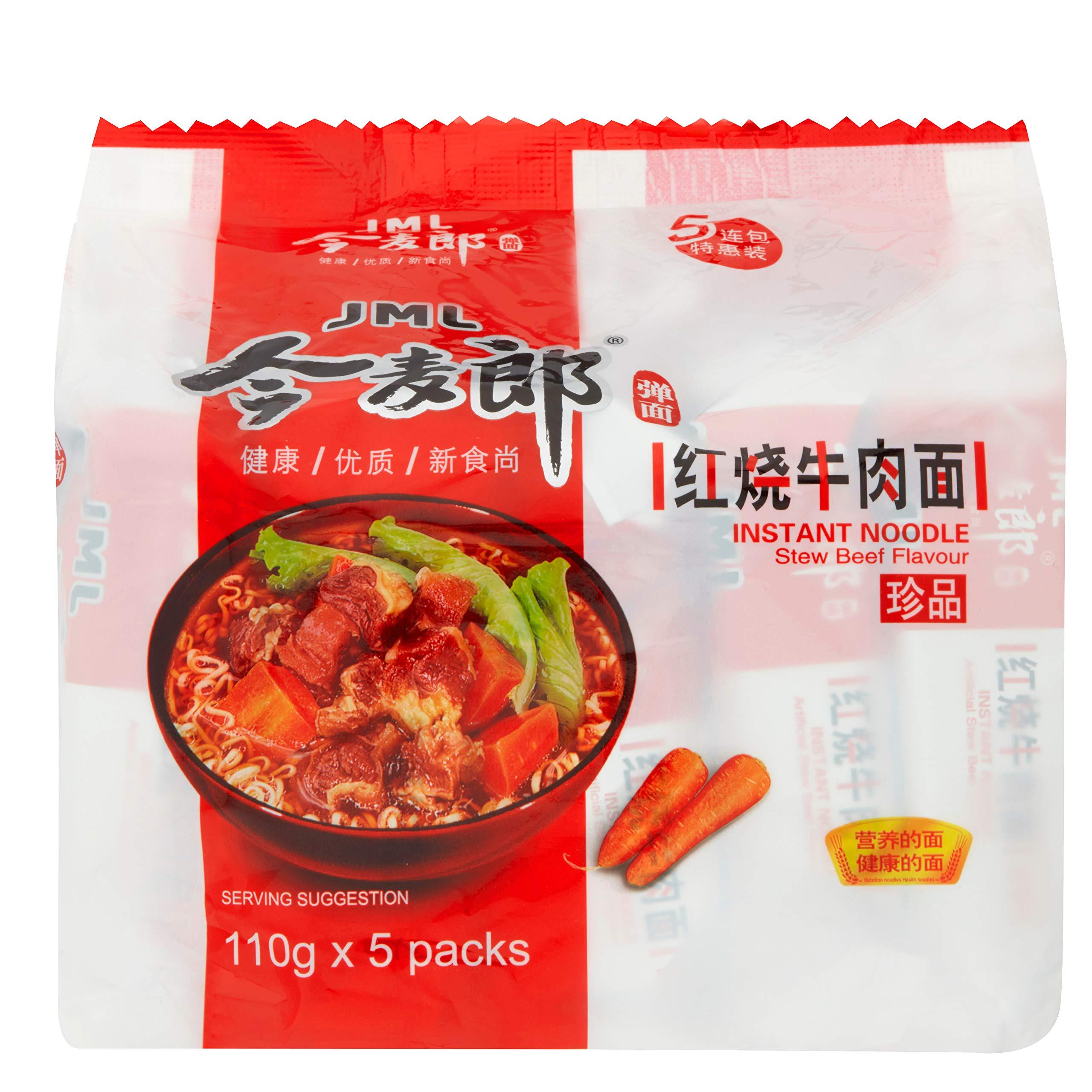 DragonMall JML INSTANT NOODLE STEWED BEEF FLAVOR-5bags