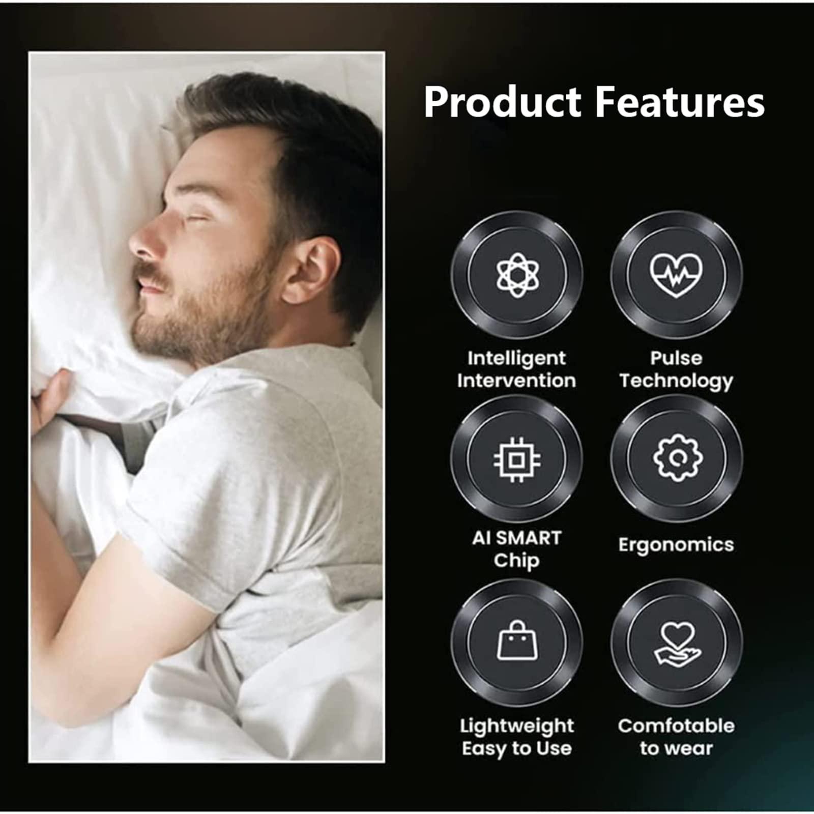 Walkervo Smart Anti Snoring Device Electric Stop Machine Automatic Laryngeal Snoring Device for Men And Women Snoring Aid Smart Snore Stopper Sleeping Aid Snoring Solution