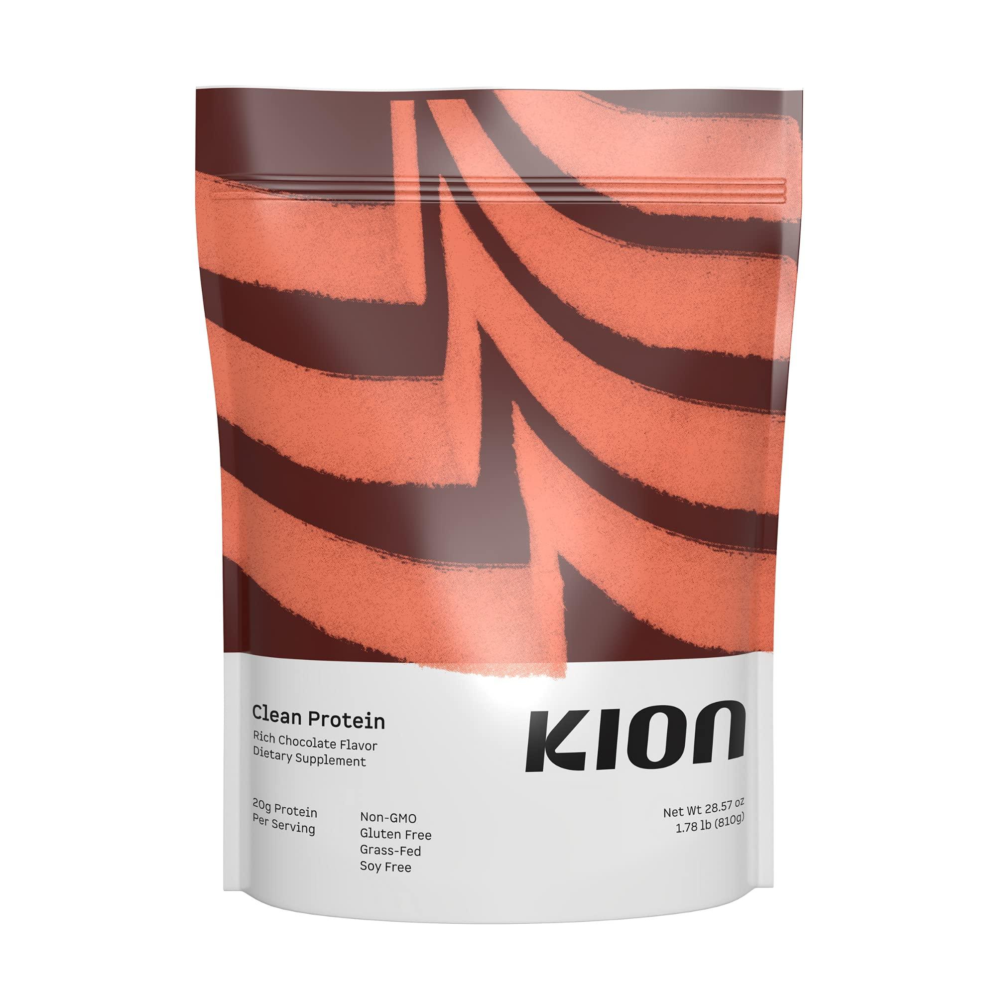 Kion Kion Clean Protein | Grass-Fed & Pasture-Raised Whey Isolate Protein Powder | Rich Chocolate | 30 Servings