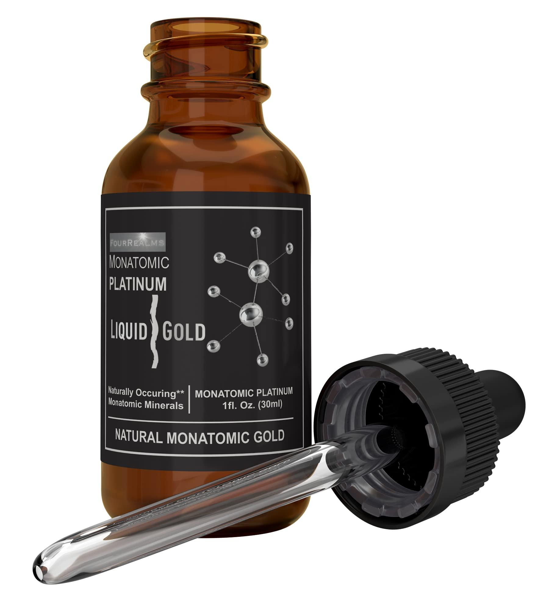 3 Leaf Naturals Mono-Atomic ORMUS Gold - Monoatomic Platinum Gold, Monatomic Gold, Orme 1oz - White Powder Gold, Gold, Platinum