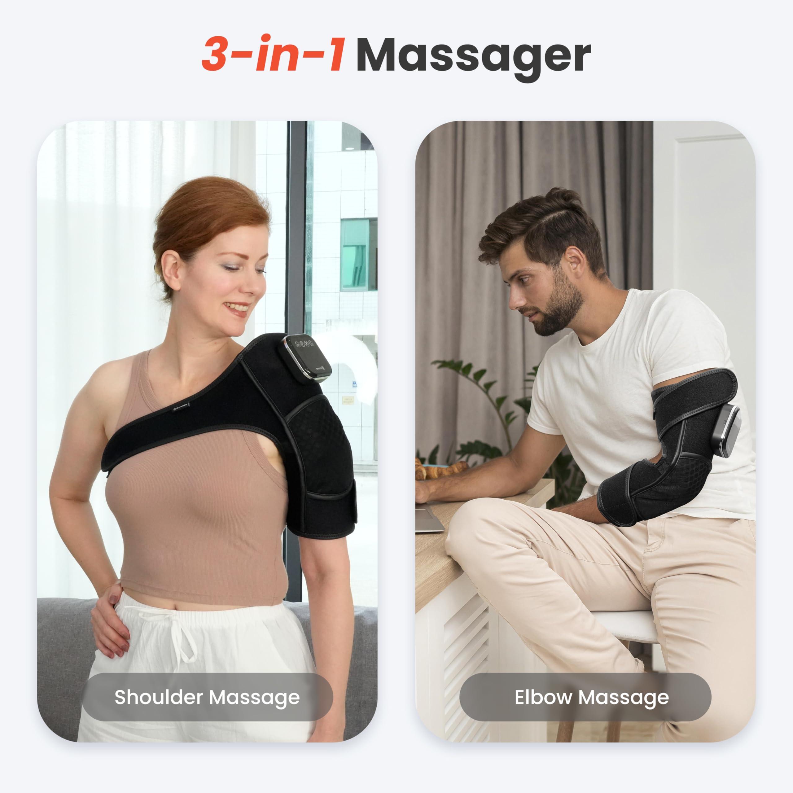 COMFIER COMFIER Cordless Knee Massager, Heated Knee Brace Wrap for Arthritis, Graphene Knee Heating Pad for Knee Pain, Electric Knee Support Fsa Hsa Eligible, Gifts for Men Women (1 Pack)