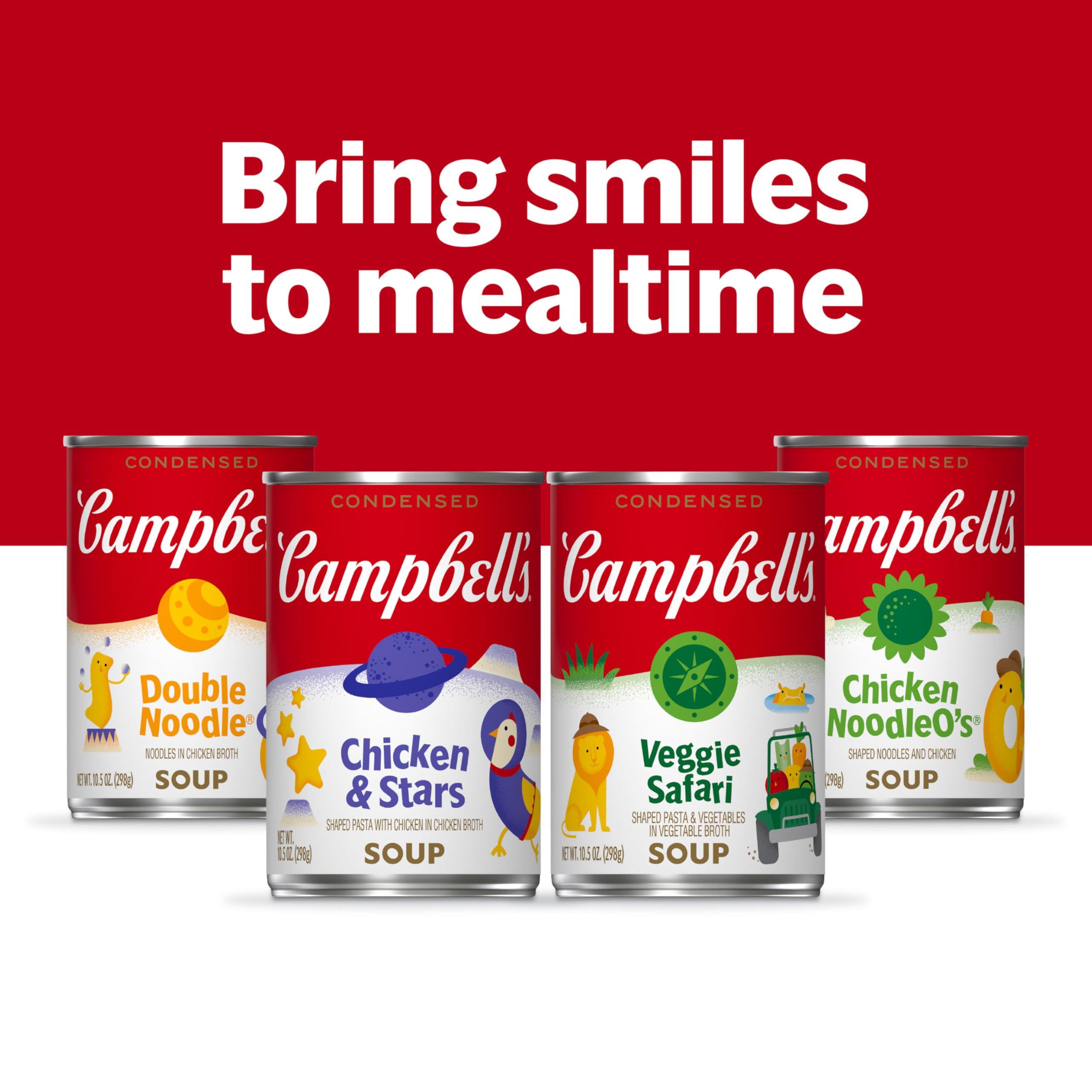 Campbell's Campbell's Condensed Kids Soup, Double Noodle Soup, 10.5 Ounce Can (Pack of 4)