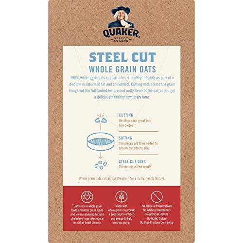 Quaker Quaker, Instant Steel Cut Oatmeal, Cranberries And Blueberries, 8 Ct