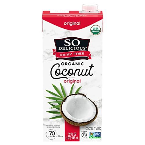 SO DELICIOUS So Delicious Dairy Free Shelf-Stable Coconut Milk, Original, Vegan, Non-GMO Project Verified, 1 Quart