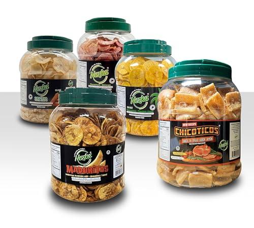 NEZKA Nezka Lightly Salted Plantain Chips - Delicious Crunchy Snacks and Side Dish - Gluten Free, Vegan, Non-GMO - 28 Oz