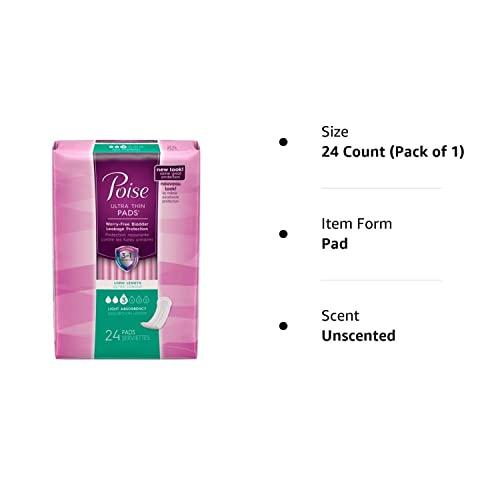 Poise Poise Ultra Thin Pads - 24 in Pack - Absorbancy #3 - Long Length