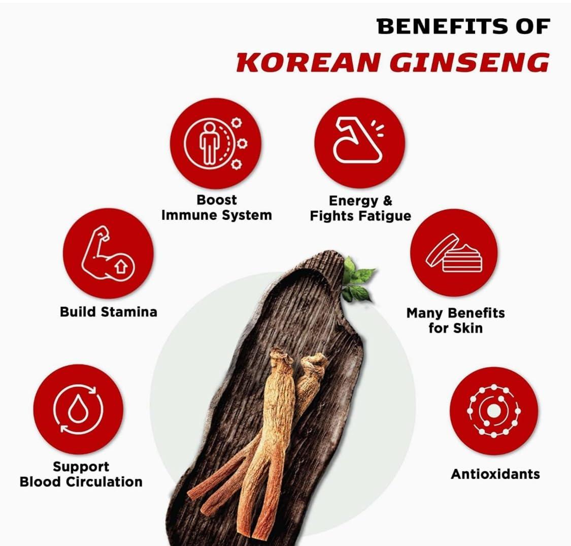 123 UBuy Shop 123 UBuy Shop_Korea Black Ginseng Extract Cordyceps Reishi Mushroom 960g (240g 4ea) Immune Support, Energy Booster, Fatigue Recovery, Mental Performance.