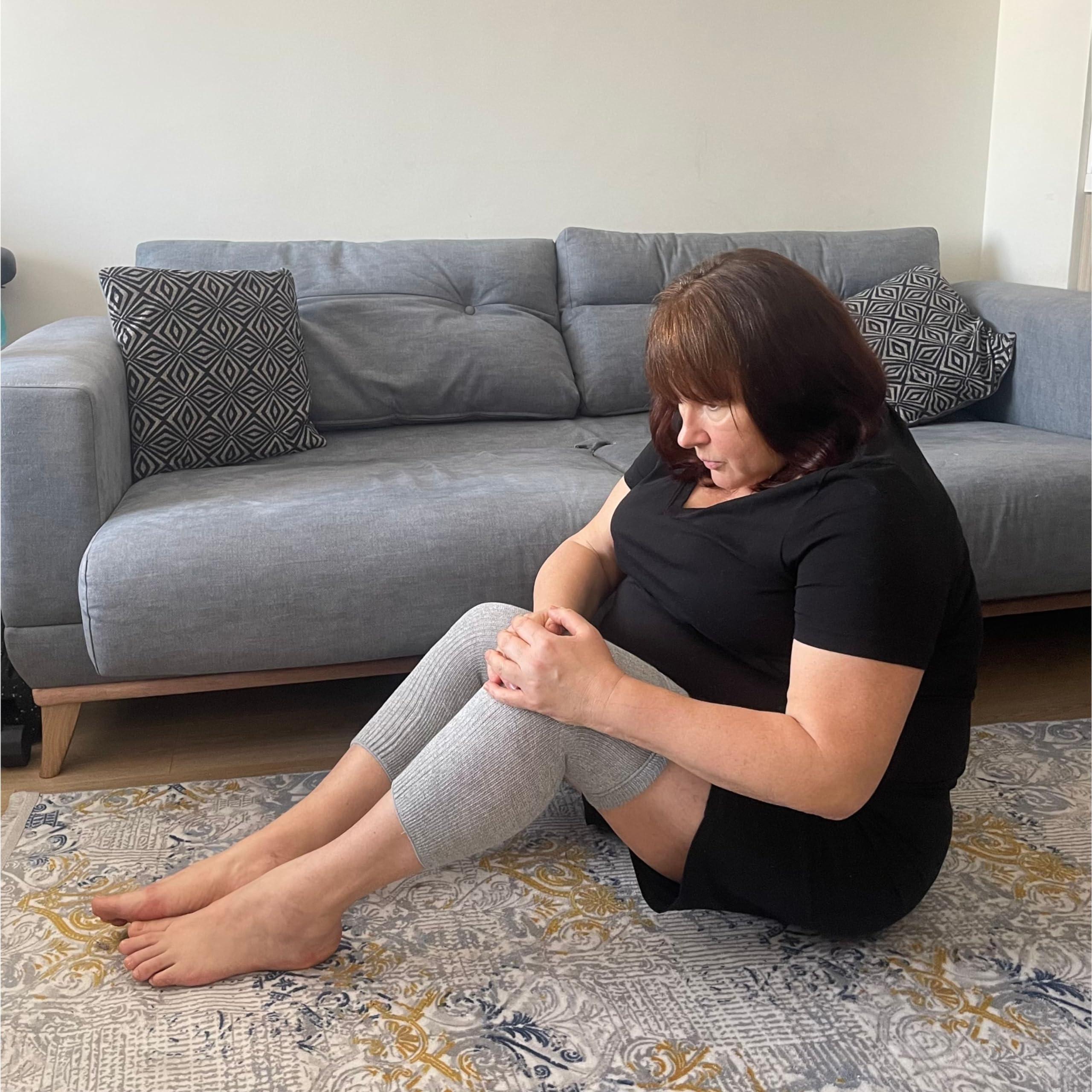 Elastic Cotton Knee Warmers, Knee Sleeves For Men And Women - Circulation Sup - View #8