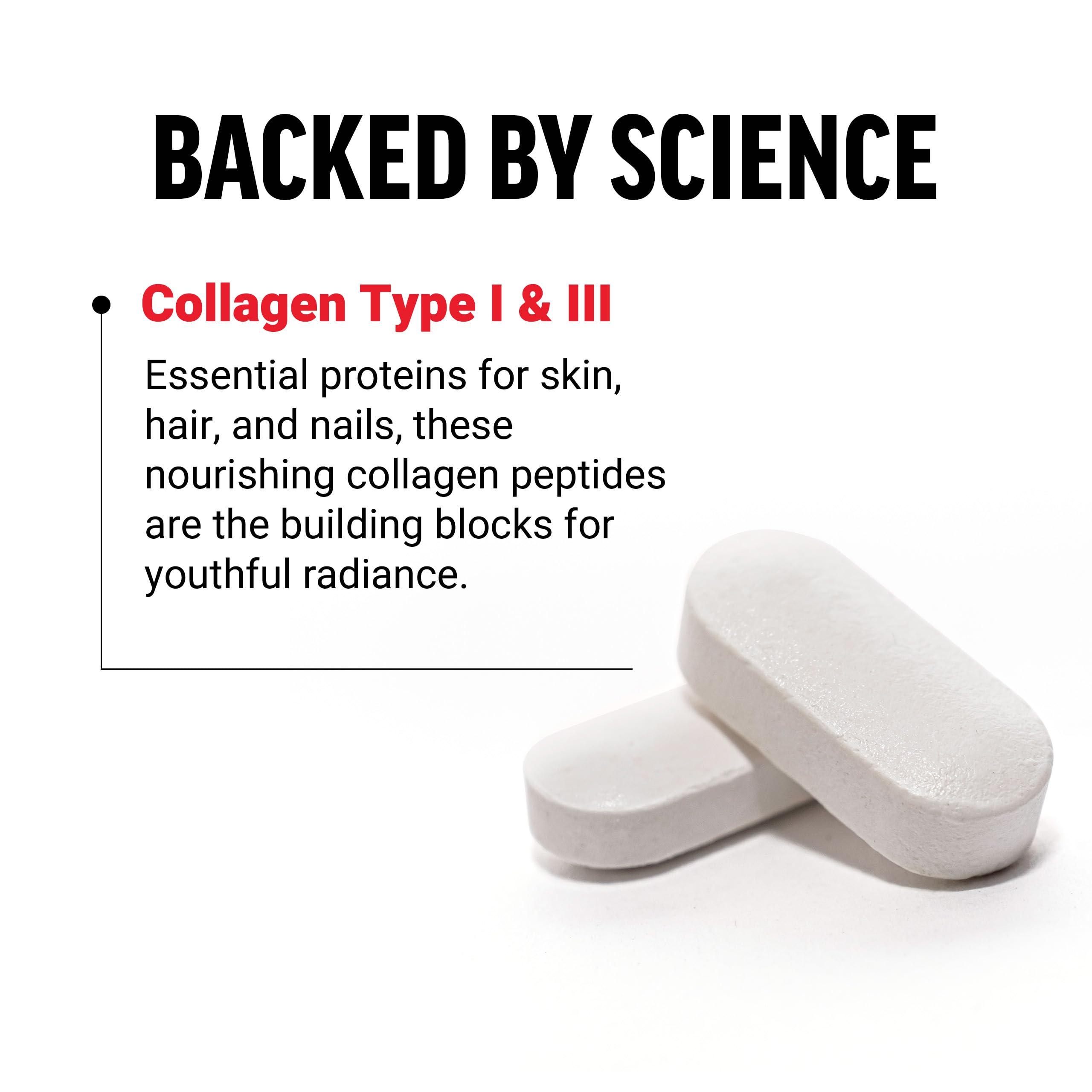 Force Factor FORCE FACTOR Collagen Peptides, Collagen for Women and Men Made with Hydrolyzed Bovine Collagen Type 1 & 3 for Healthy Hair, Skin, Nails, & Joints, Premium Quality, Non-GMO, 120 Collagen Pills