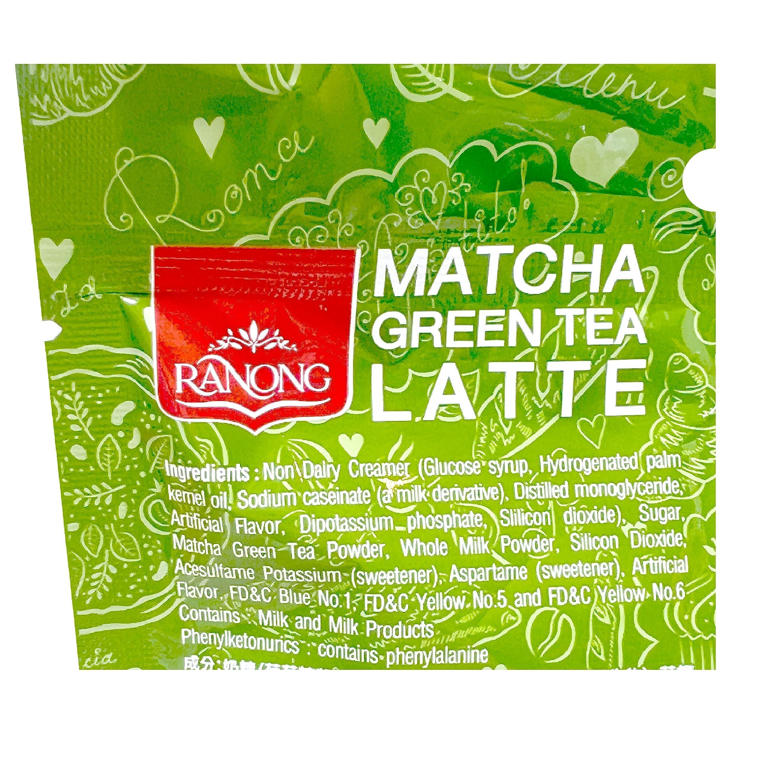 Ranong Tea Ranong Tea, 3 in 1 Instant Matcha Green Tea Latte, net weight 160 g (Pack of 1 piece) / 8y KK