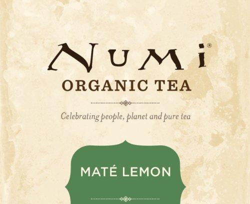 Numi Numi Organic Tea Mate Lemon, 18 Count (Pack of 2), Yerba Mate Green Tea Blend (Packaging May Vary)