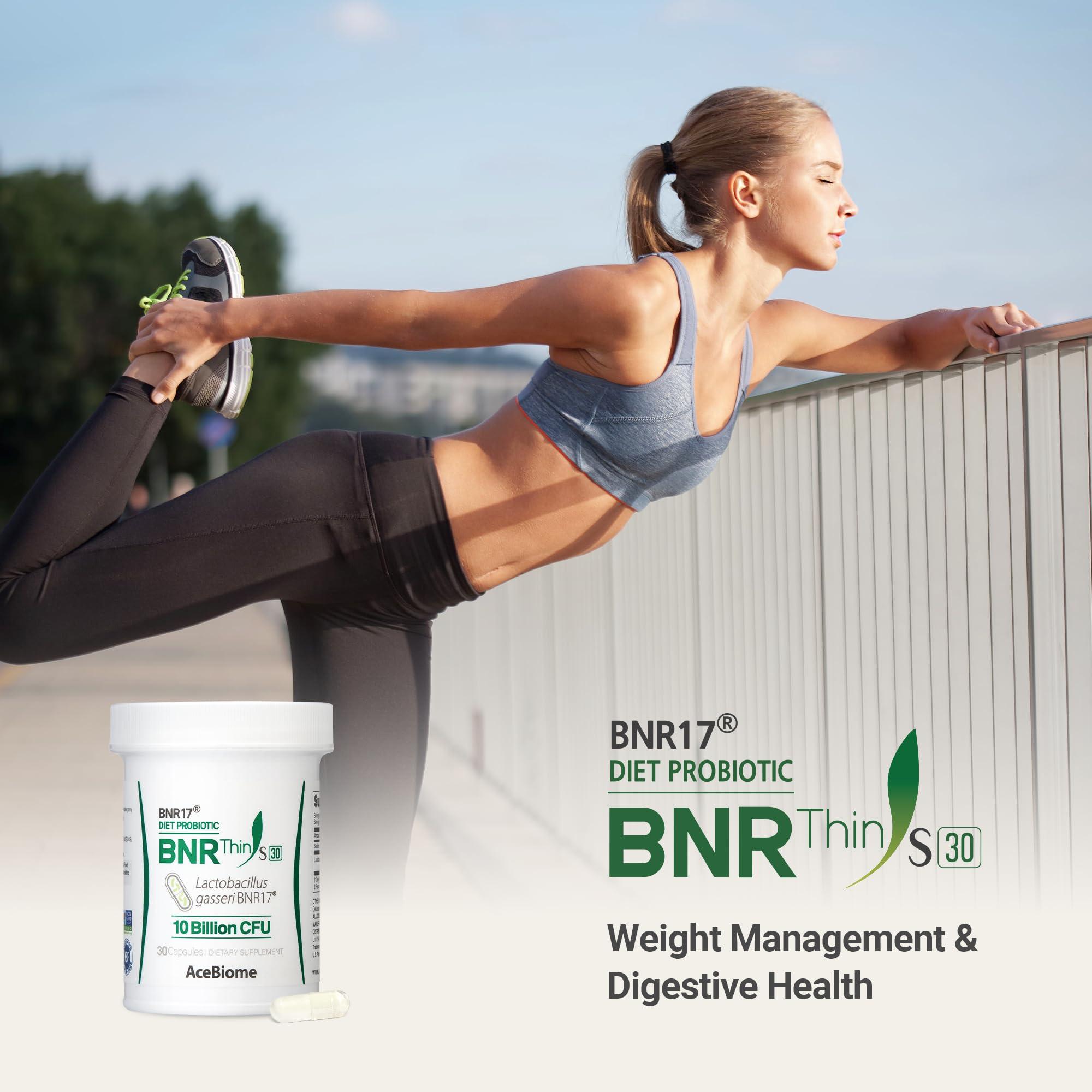 AceBiome AceBiome BNRThin S30, Lactobacillus Gasseri BNR17, 10 Billion CFU Guaranteed, 30Capsules