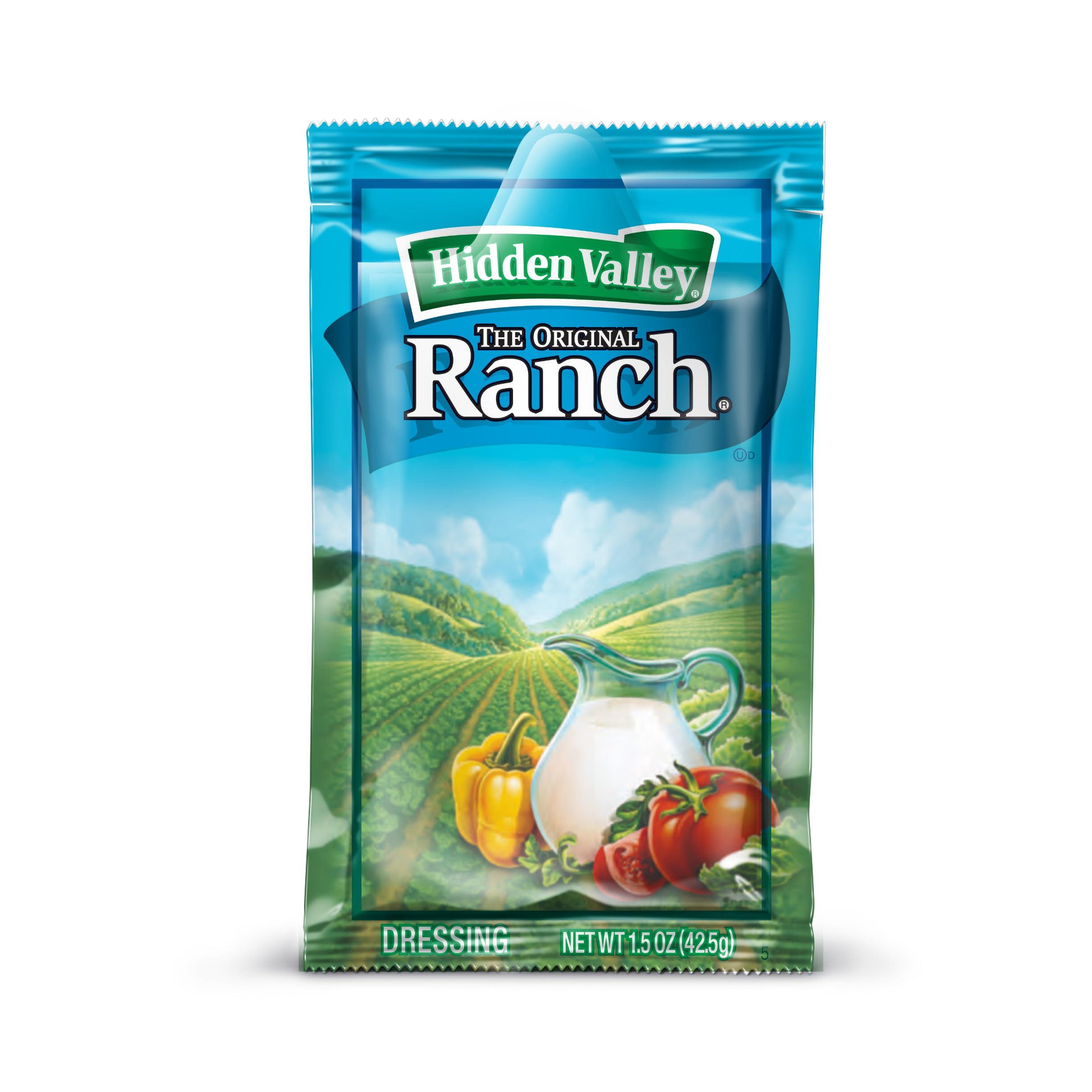 Ventura Foods Hidden Valley Original Ranch Dressing & Ranch Dip Packets, 1.5 oz (84 Pack)