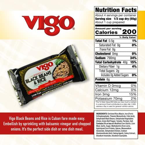 Vigo Vigo Authentic Black Beans & Rice, Low Fat, 8oz (Black Beans & Rice, Pack of 1)