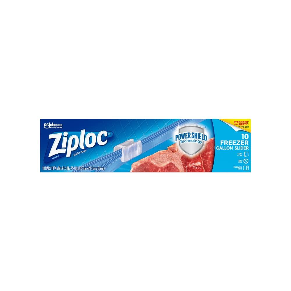 Ziploc Ziploc Slider Freezer Bags - 1 gallons (10 Count (Pack of 2))