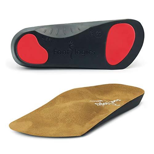 Foot logics Footlogics 3/4 Length Orthotic Shoe Insoles with Built-in Raise for Ball of Foot Pain, Morton’s Neuroma, Flat Feet - Metatarsalgia (S (Men's 6-7.5, Women's 7.5-9))