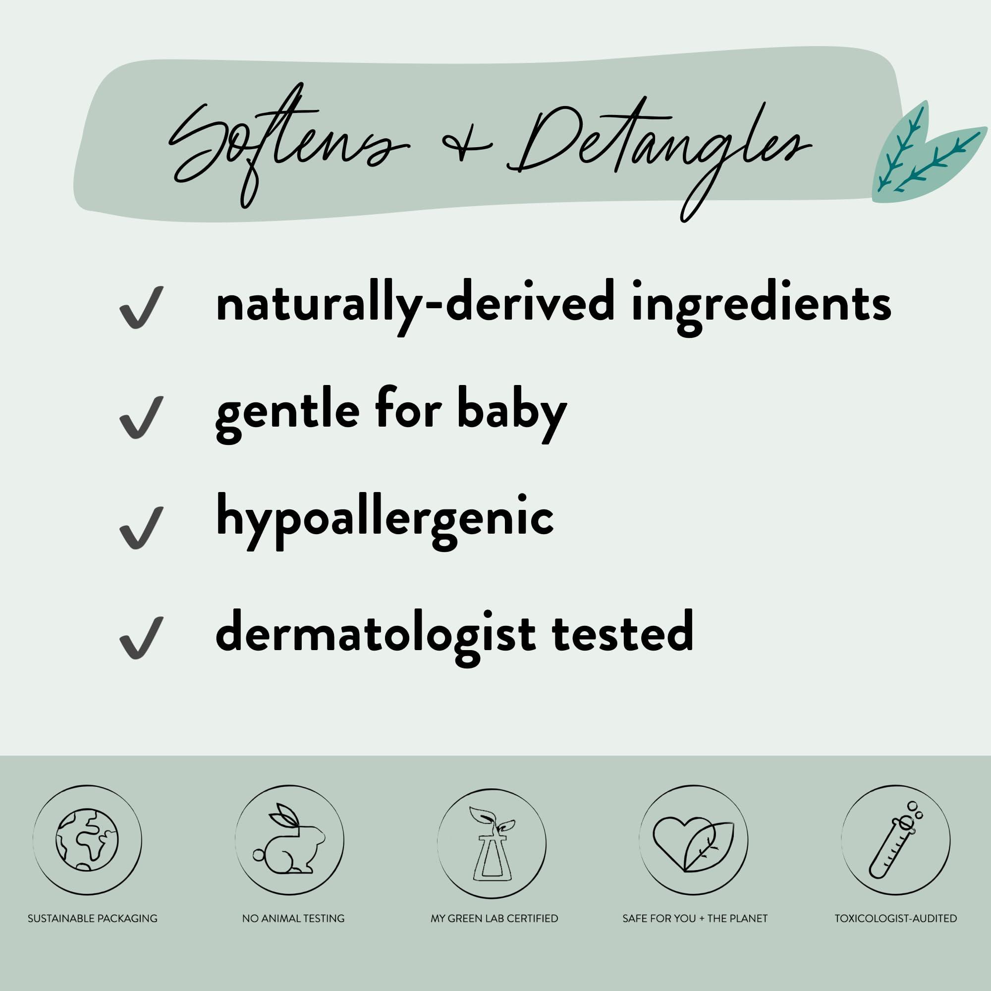The Honest Company The Honest Company Lavender Calm 2-in-1 Cleansing Shampoo + Body Wash + Conditioning Detangler Bundle | Naturally Derived, Tear-free, Hypoallergenic | 10 fl oz, 4 fl oz