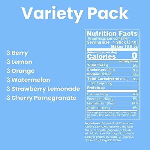 Nectar Nectar Energy Booster - Organic Caffeine, B12 & Electrolytes - Sugar Free & Zero Calorie – Healthy Coffee, Energy Drink & Soda Alternative – Hydration & Energy Supplement (Variety 18 Powder Packets)