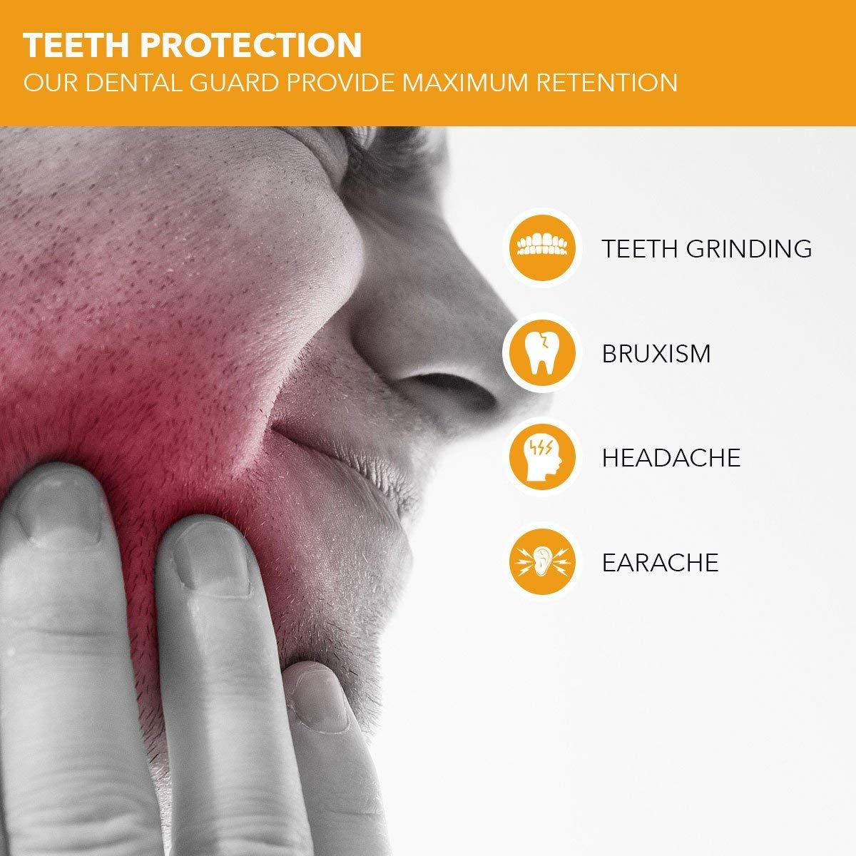 NEOMEN Neomen Mouth Guard for Teeth Grinding: Nighttime Dental Guard for Clenching, Anti-Snoring, and TMJ Relief - BPA Free, Moldable, Includes 4 Guards for Adults & Kids with Case