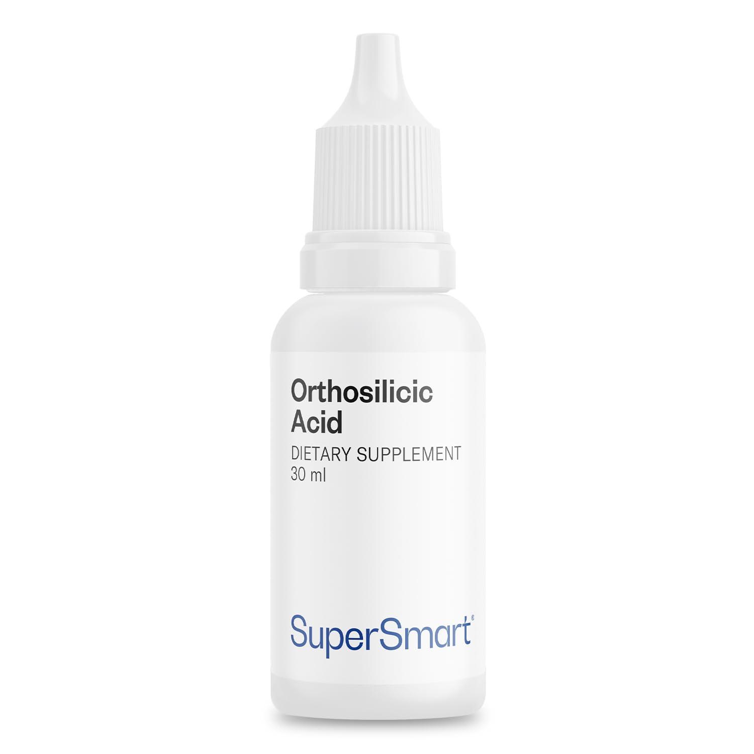 Supersmart Supersmart - Orthosilicic Acid (Advanced Formula) - Silicon Supplement - with MSM, Choline, Carnitine, Boron, Minerals | Non-GMO & Gluten Free - 30 ml