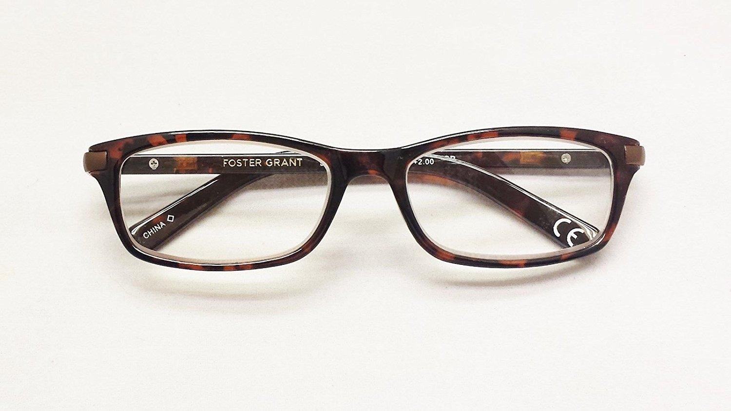 Foster Grant Foster Grant"Roman" Men's Reading Glasses Tortoise + 2.50