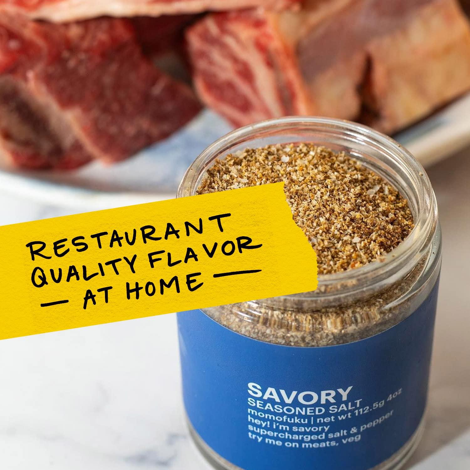 MOMOFUKU Momofuku Original Starter Pack by David Chang, With Original Chili Crunch, Soy & Scallion Ramen, Soy Sauce, & Savory Salt, Seasoning Gift for Foodies