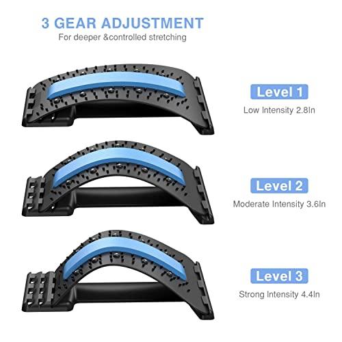 PGG-bro PGG-bro Back Stretcher, Lumbar Back Cracker Board Pain Relief Device, Multi-Level Massager for Herniated Disc, Sciatica, Scoliosis, Lower and Upper Lumbar Support Stretcher