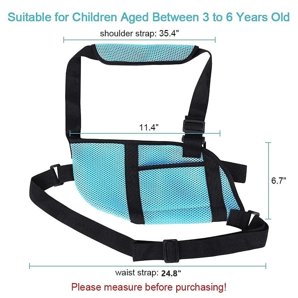 Yosoo Health Gear Arm Sling for Children, Kids Arm Sling Support with Waistband Under 6 Years Old Shoulder Immobilizer and Storage Pockets for Toddler Broken Arm, Elbow, Wrist Support and Injury Arm Sling for Shoulder Injury