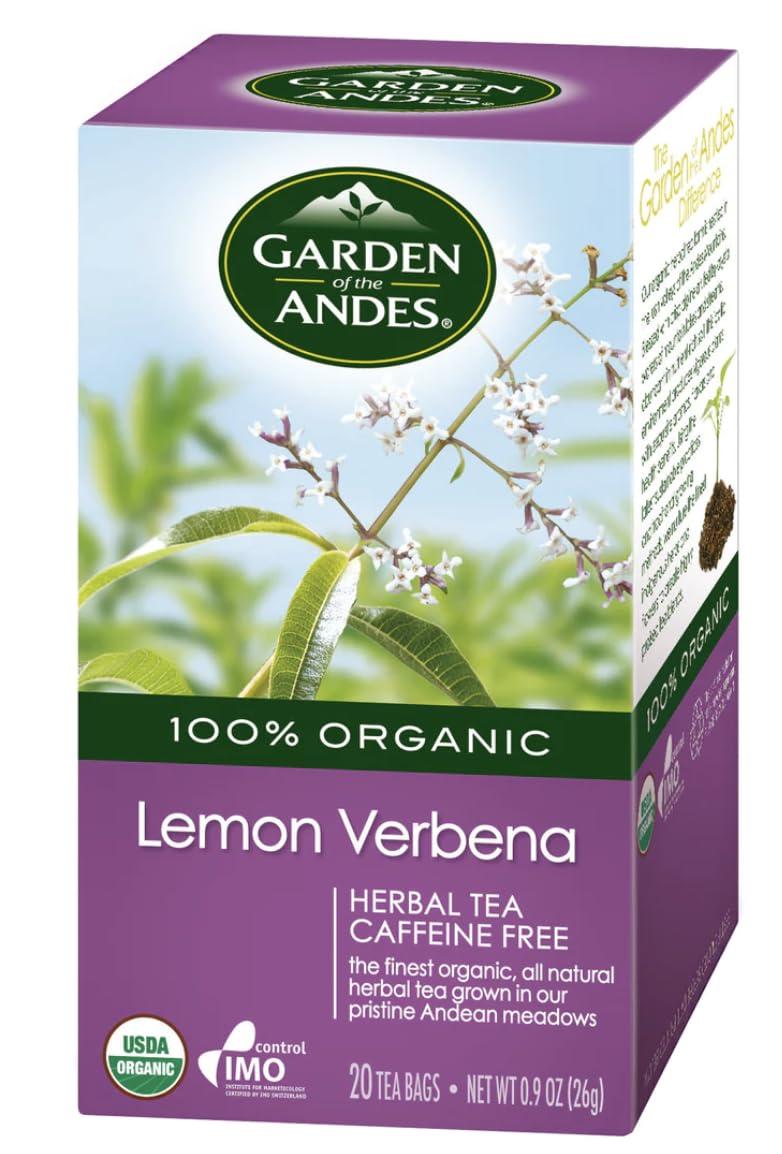 Garden of the Andes Garden of the Andes Herbal Organic Decaf Lemon Verbena Hot Tea Bags, 0.9 oz, 20 Tea BagCount