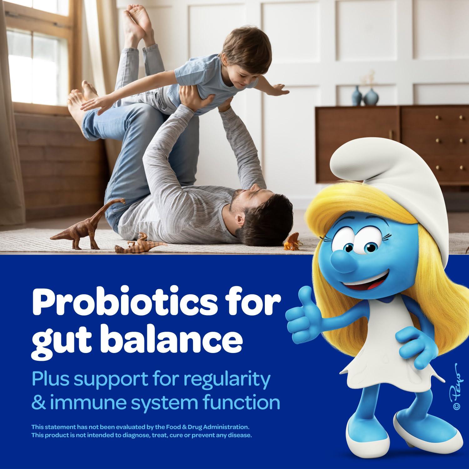 VITABURST Smurfs Pre and Probiotics for Kids Gummies | Kids Probiotics Gummies for Digestion and Immunity | Made with Real Fruit | Doctor Developed | Non-GMO and No Artificial Flavors or Colors | 40 Gummies