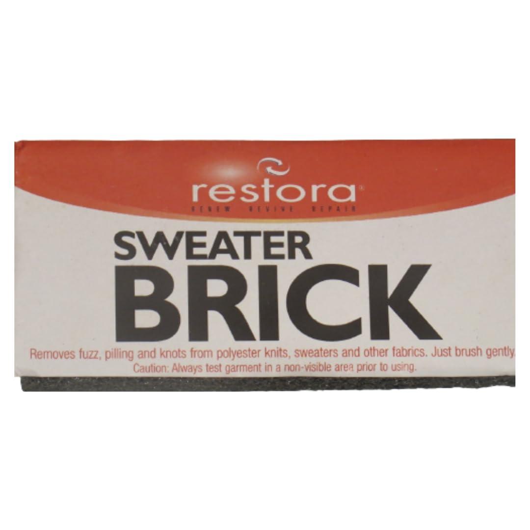 Hubshop Fabric Lint Remover-Sweater Defuzzer-Removes Clothes Fuzz, Lint Balls, Pills,and Bobbles-Pumice Sweater Brick for Clothing and Upholstery on Furniture (reguar)