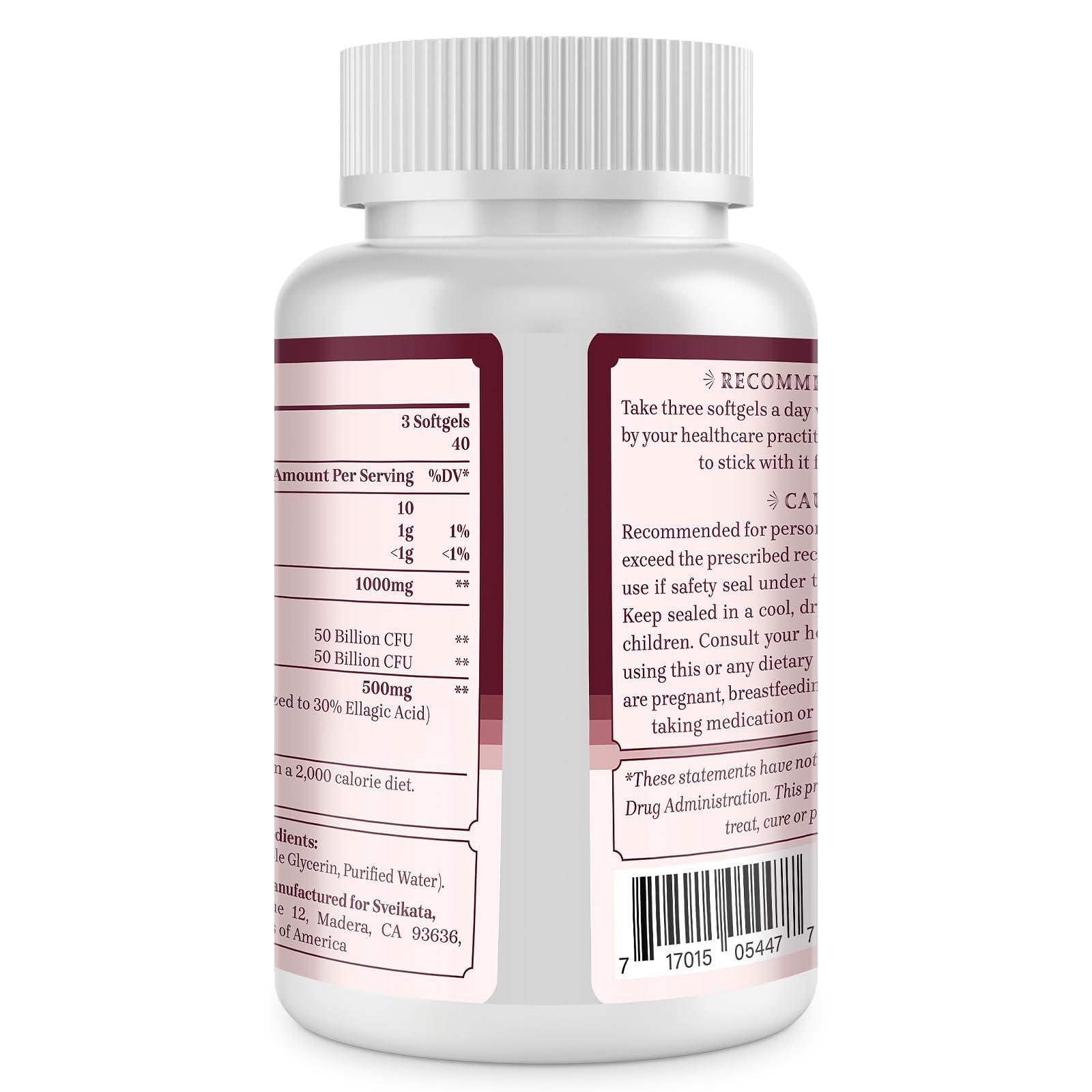Sveikata Sveikata Urolithin A Supplement 1500mg, 120 Softgels