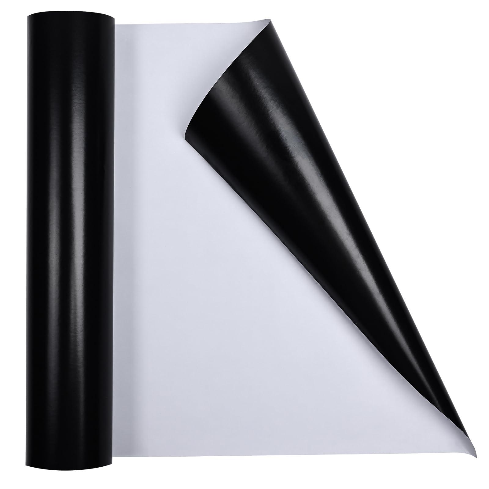 Iioscre Iioscre Gift Wrapping Paper, Black Wrapping Paper Roll, Matte Metal Solid Color Wrapping Paper for Birthday Christmas Wedding Baby Shower Father\'s Day Valentine\'s Day, 17.3 Inch X 32.8 Feet
