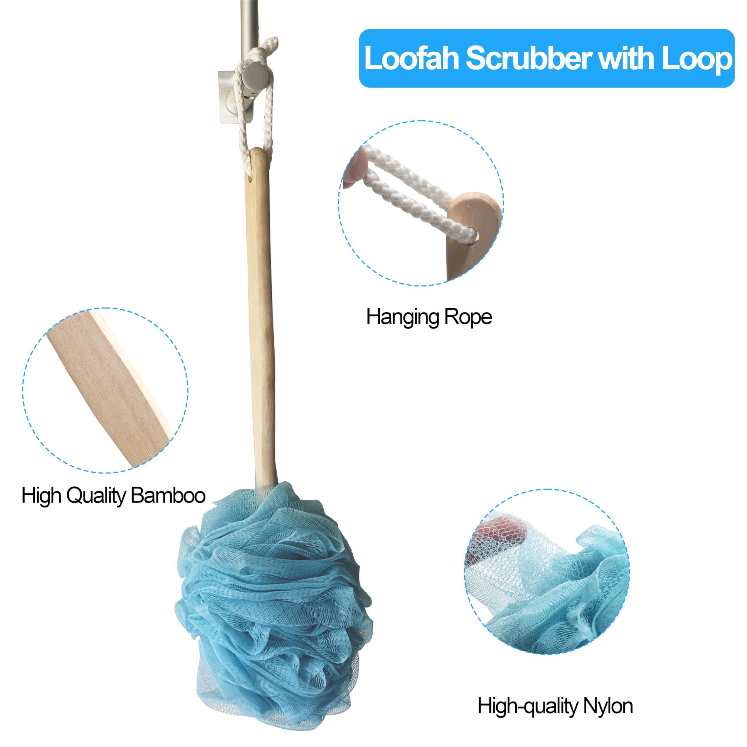 Homymusy 7 PC Hip Kit,Hip Replacement Kit After Surgery-Sock Aid,Leg Lifter,Shoe Horn,Grabber,Bath Loofah-Hip Kit for Seniors Total Hip Replacement Prime After Surgery Gifts