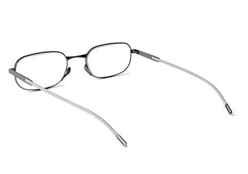 FEISEDY FEISEDY Reading Glasses Blue Light Blocking Thin Compact Case B2659 Grey 2.00x
