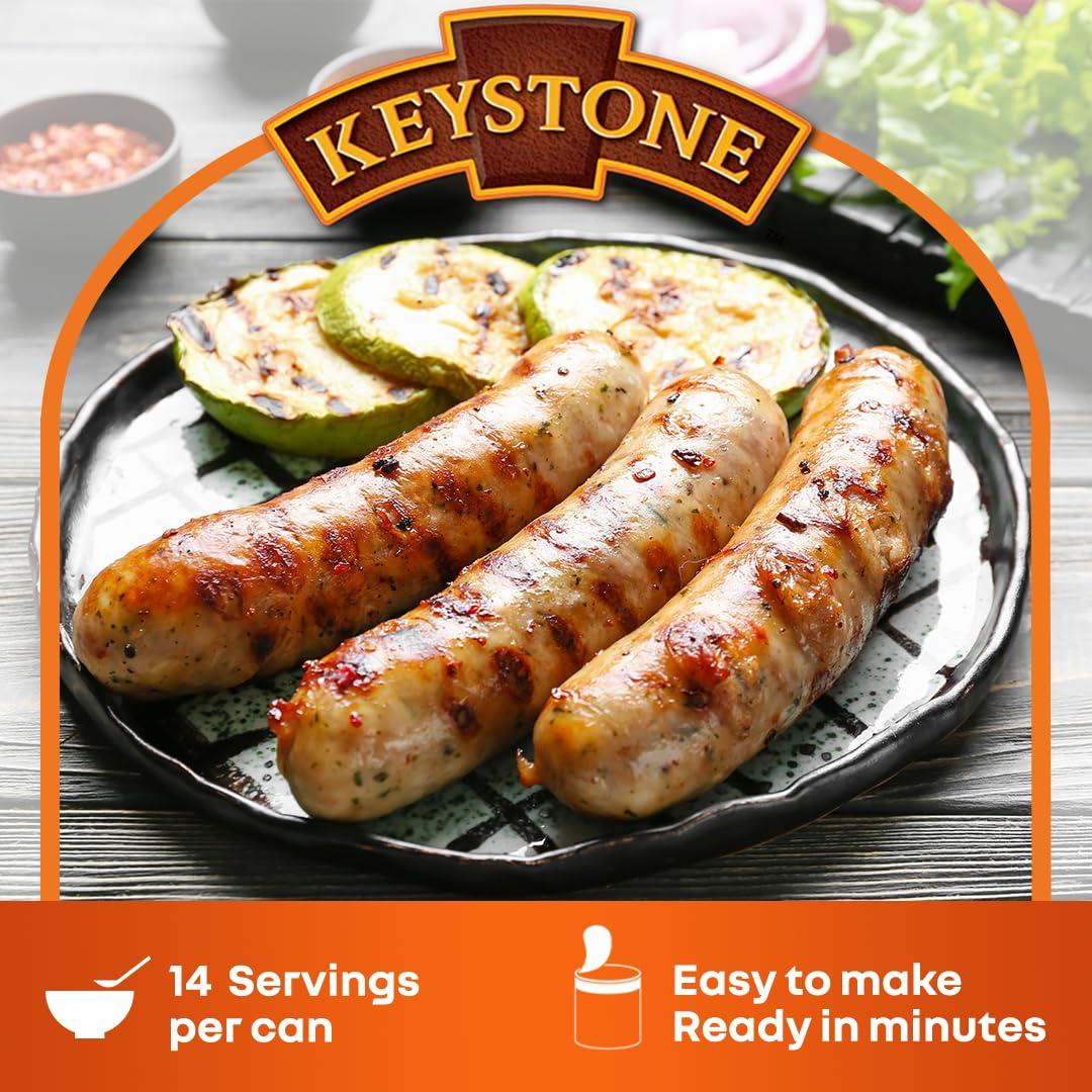 Keystone Meats Keystone Meats All Natural Canned Heat & Serve Pork 28 Oz Long Shelf Life Emergency Survival Food | Fully Cooked Ready to Eat | Gluten Free Pack of 5