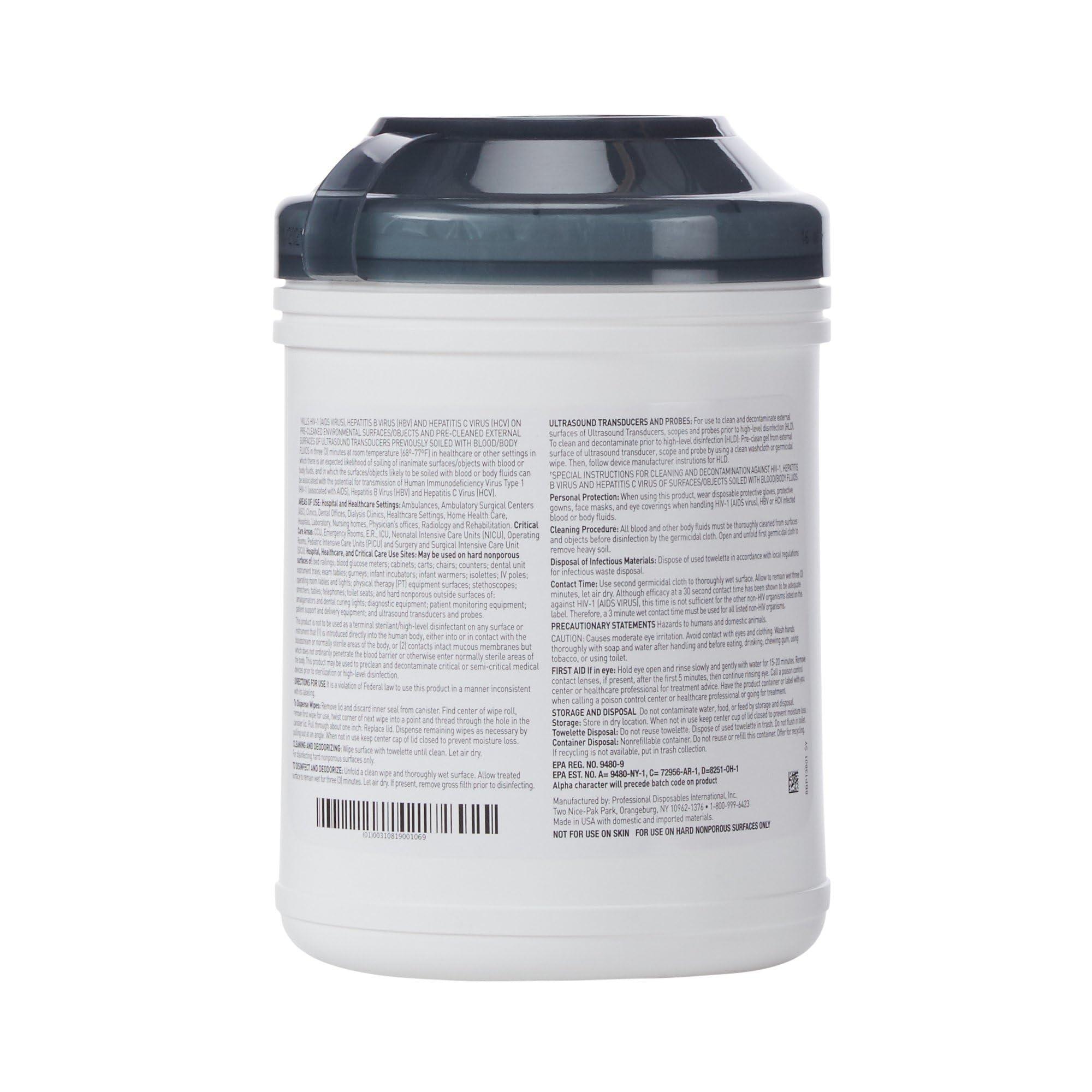 SANI CLOTH Sani-Cloth AF3 Alcohol-Free Disposable Disinfectant Wipes - 160 Wipes