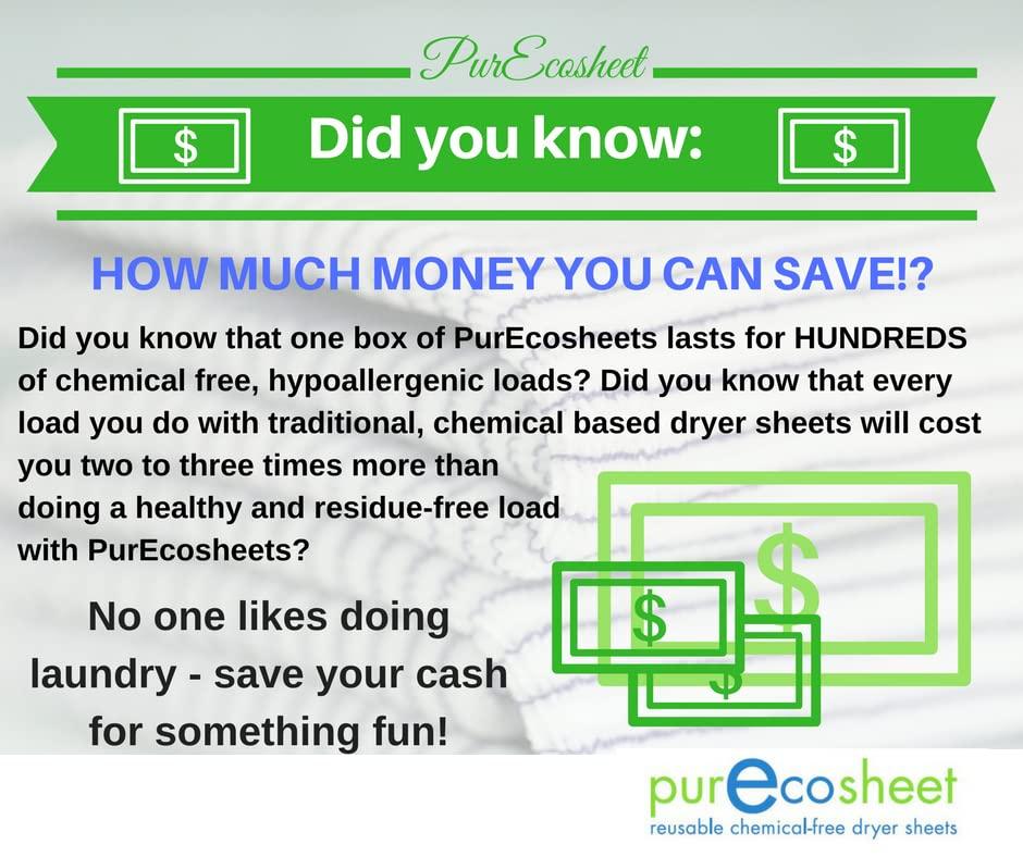 Purecosheet - Maddocks Holdings Purecosheet - Reusable Dryer Sheets | Cost effective (500+ loads), Chemical Free & Vegan Dryer Sheet | Safe For Infants & Allergy/Eczema Sufferers | Hypoallergenic | 2 Count