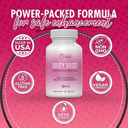 Pretty Privates Pretty Privates Premium Butt Enhancement Pills - Max Boost Glute Growth Supplement to Tighten, Firm and Lift Booty and HIPS - Advance Butt Enhancer Pills to Reduce Sagging - 60 ct