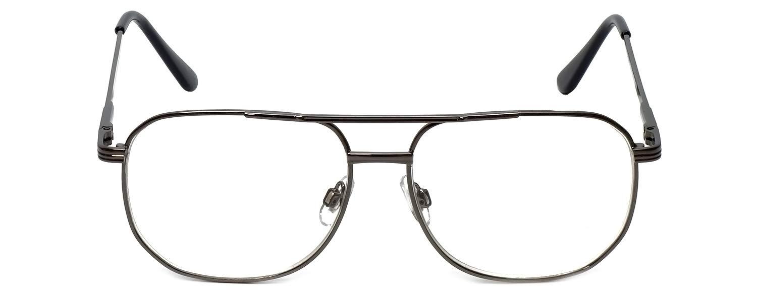 Calabria Calabria 1106 Metal Pilot Reading Glasses in GunMetal +1.25 Spring Hinge 55mm