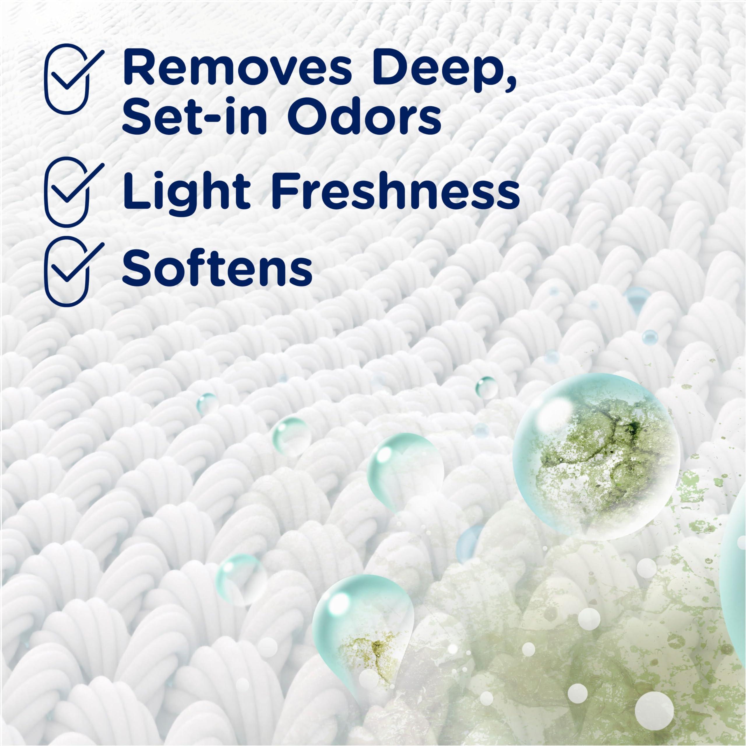 Downy Downy RINSE & REFRESH Laundry Odor Remover and Fabric Softener, Safe on ALL Fabrics, Gentle on Skin, HE Compatible, Cool Cotton, 48 fl oz (Pack of 4)(192 fl oz total)