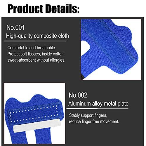 NA/ 4Pcs Trigger Finger Splint, Adjustable Finger Brace Splint, Finger Knuckle Support Brace, for Trigger Finger, Finger Sprains, Sports Injuries