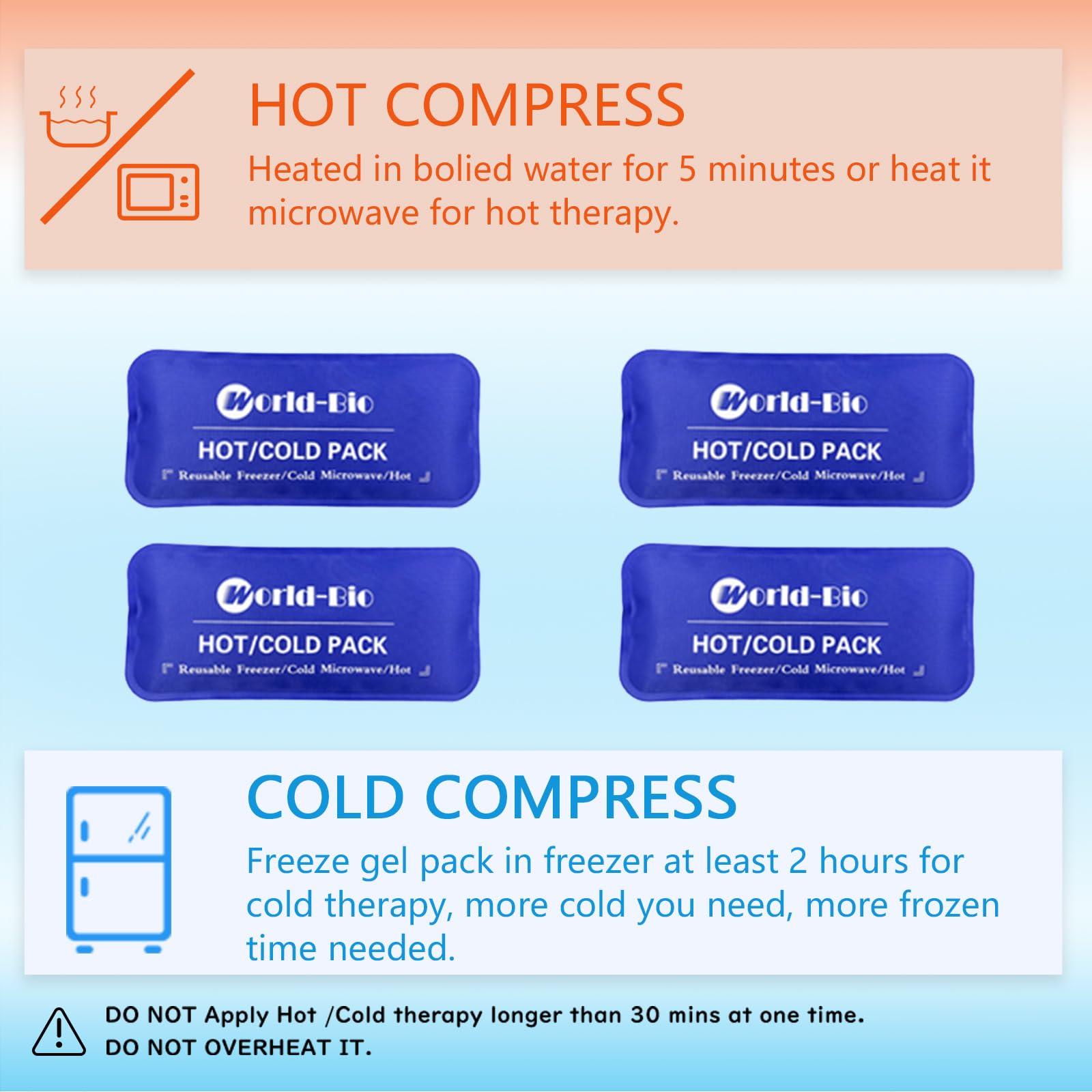 WORLD-BIO Face Ice Pack Wrap for TMJ, Wisdom Teeth, WORLD-BIO Jaw Wrap with 4 Reusable Hot Cold Therapy Gel Packs for Head, Chin, Oral and Facial Surgery, Pain Relief for Swelling, Injuries, Dental Implants