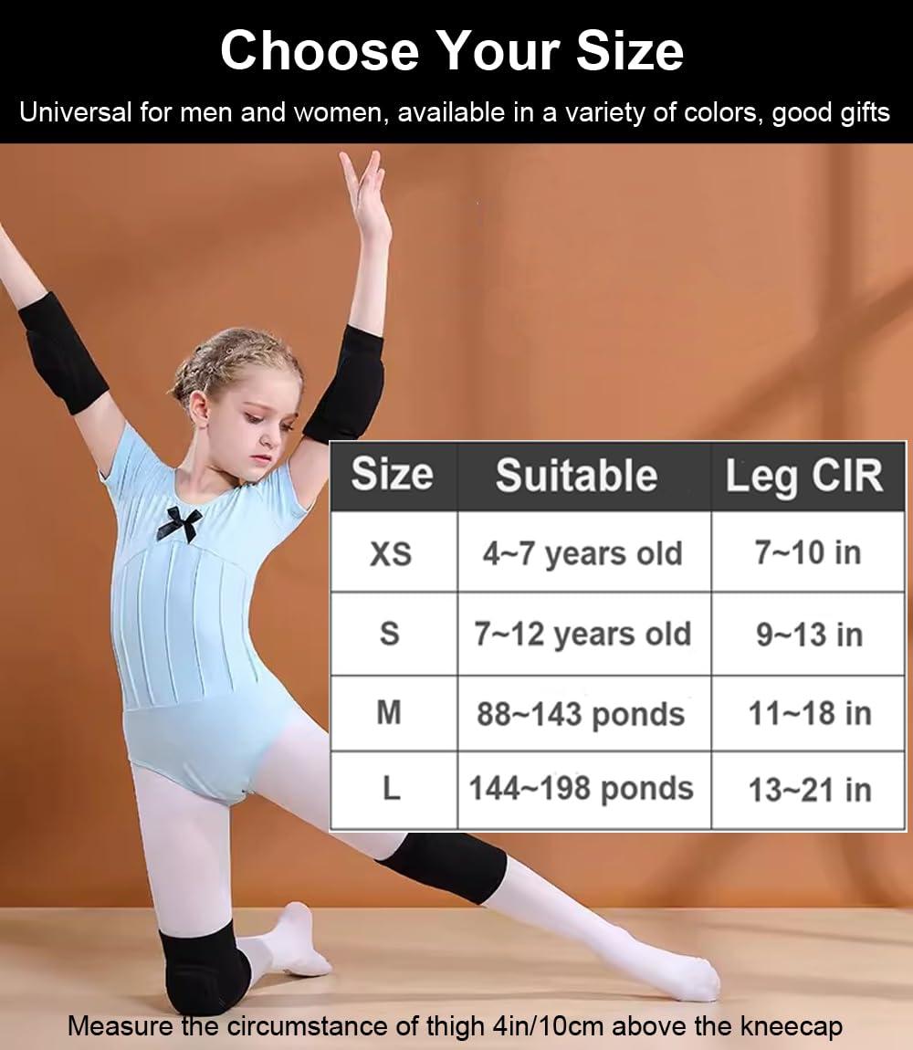 SUJAYU SUJAYU Knee Pads for Women Men, Dance Knee Pads Wrestling Knee Pads Basketball Knee Pads Volleyball Knee Pads for Women, Knee Protector Soft Knee Pads for Work (Black, Large)