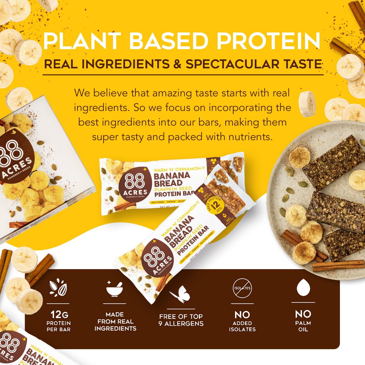 88 Acres 88 ACRES Banana Bread Seed Protein Bar, 1.9 OZ