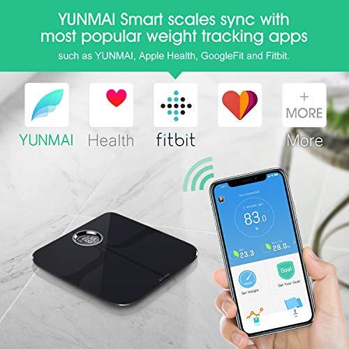 YUNMAI YUNMAI Premium Smart Scale - Body Fat Scale with New Free APP & Body Composition Monitor with Extra Large Display - Works with iPhone...