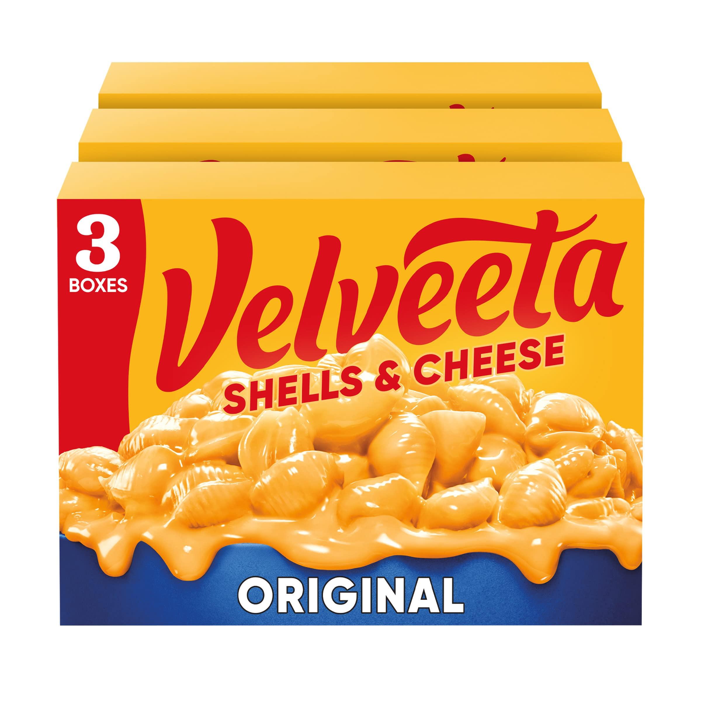 Velveeta Velveeta Shells & Cheese Original Shell Pasta & Cheese Sauce Meal (3 ct Pack, 12 oz Boxes)